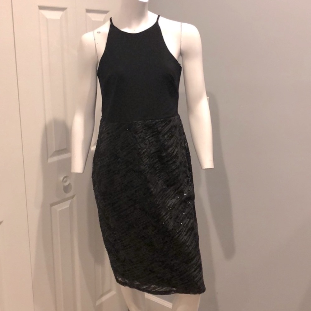 NWOT Marina sequin bottom dress
